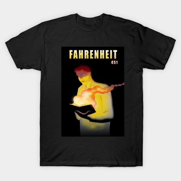 Fahrenheit 451 T-Shirt by lucamendieta